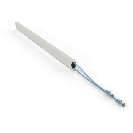 Patchbox patchbox.one Kupferkassette 46RU (2,5 m), Cat. 6a, U/FTP, PoE, blau