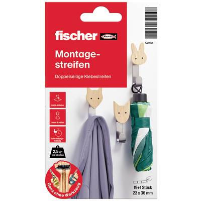 Fischer (545956) Kétoldalas ragasztólap 19 db (545956)