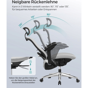 Fotel biurowy, ergonomiczny regulowany fotel płócienny