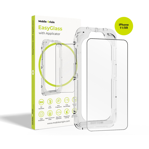 Mobile Origin EasyGlass with Applicator iPhone 11/XR