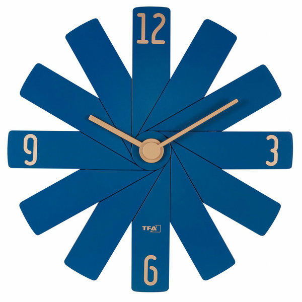 TFA 60 3020 06 Clock in the box Design Fali Óra 40cm - Kék