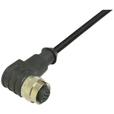 BKL Electronic 2702011 Érzékelő-/működtető csatlakozóvezeték M12 Csatlakozóaljzat, hajlított 10 m Pólusszám: 3 1 db (2702011)
