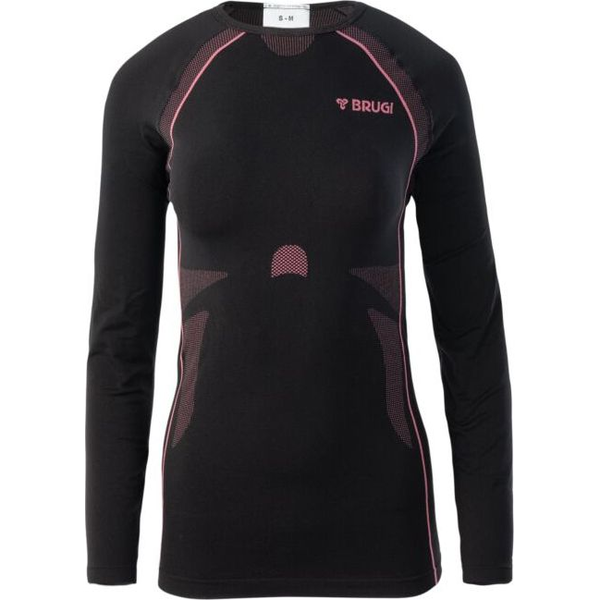 Brugi Bielizna termoaktywna damska bluza Brugi 2RC3 czarna rozmiar S/M
