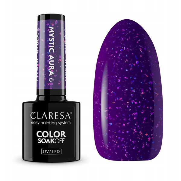 CLARESA_Color Soak Off UV/LED Mystic Aura lakier hybrydowy 06 5g