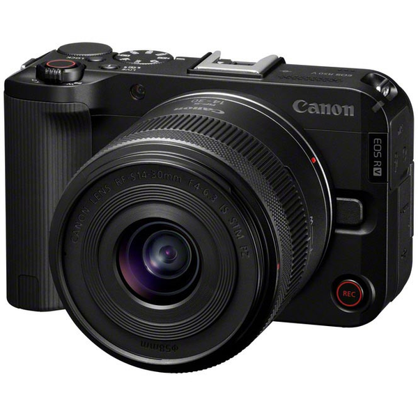 Canon EOS R50V + RF-S 14-30mm f/4-6.3 IS STM PZ Kit MILC 24,2 MP CMOS 6000 x 4000 Pixel Schwarz