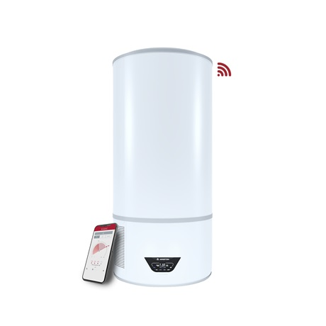 Ariston LYDOS HYBRID WI-FI 80 Horizontal/Vertical Híbrido (tanque y sin tanque) Sistema de calentador combinado Blanco