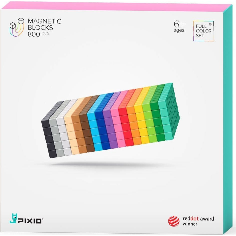 PIXIO Mágneses kocka építőkészlet 800 darabos (20105)
