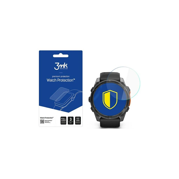 3MK FlexibleGlass Garmin Fenix 8 készülékhez kijelzővédő, Amoled, 51mm, Hybrid Glass