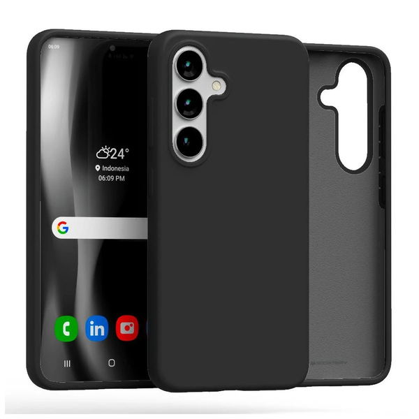 Mercury Silicone tok Sam S25+ S936 készülékhez fekete