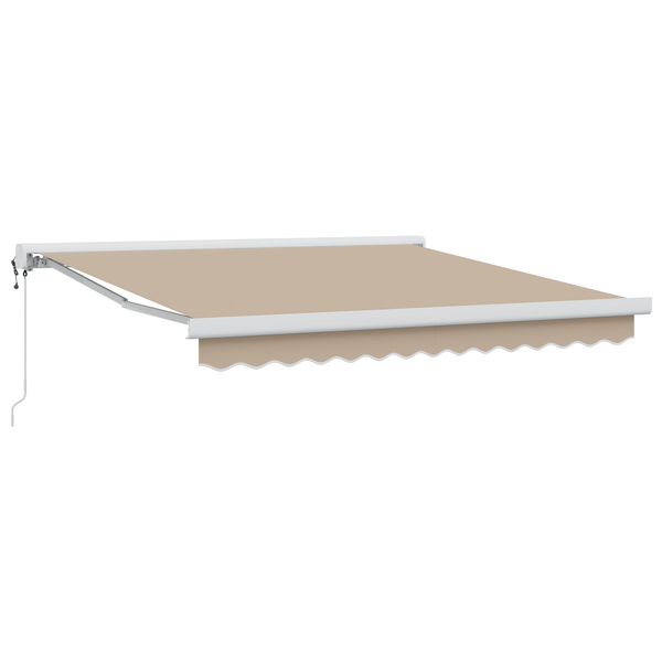 Marchiză retractabilă automată bej 300x250 cm