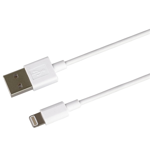 PREMIUMCORD USB Lightning Töltő/adat Fehér 50cm KIPOD30 (KIPOD30)