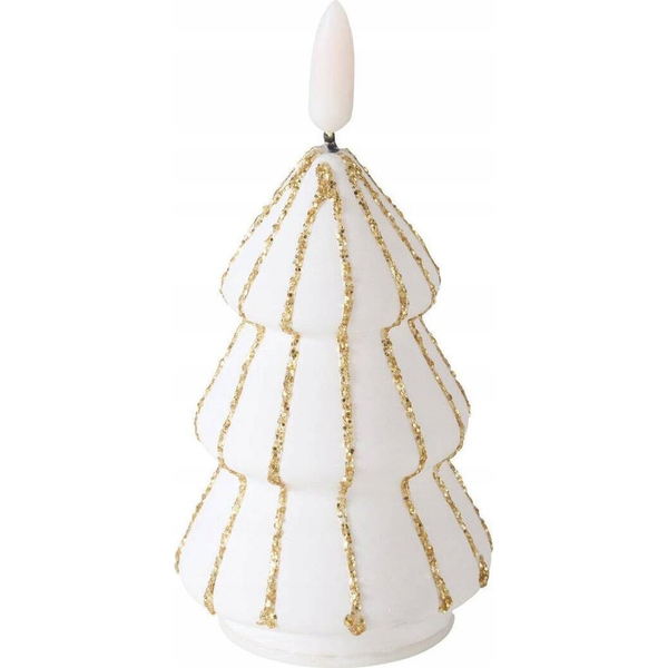 Boltze Świeca w kształcie choinki ze sztucznym płomieniem TORIS, 12 cm