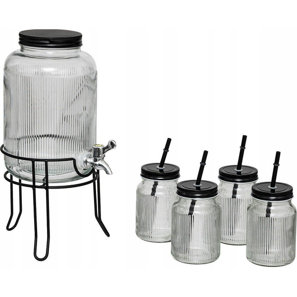Secret de Gourmet Dozownik do napojów 4 l + 4 szklanki 450 ml