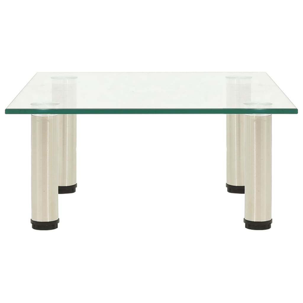 átlátszó edzett üveg TV-állvány 40 x 35 x 17 cm (322760)