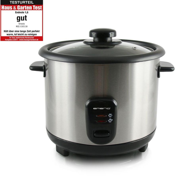 Emerio Reiskocher ECO, 1,5L, Warmhaltefunktion, antihaft
