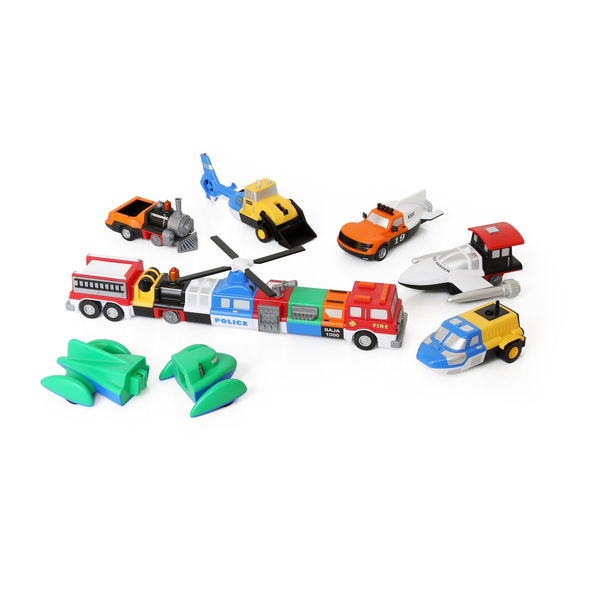 Malblo Mágneses jármű készlet - Színes