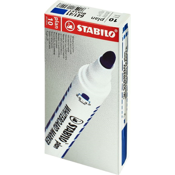 Stabilo Plan 2.5-3.5mm Táblafilc készlet - Kék (10 db / csomag)