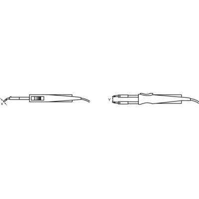 Weller WTA-1 hajlított, keskenyedő, kétoldalt csapott, véső formájú pákahegy, forrasztóhegy 1.0 mm (54414199)