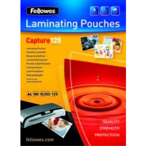FELLOWES laminálógéphez fényes meleglamináló fólia 125 mikron, A4 (IFW53963) (IFW53963)