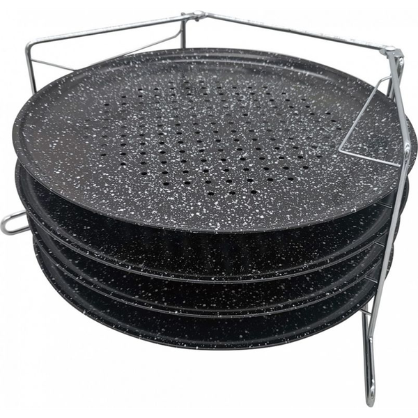 Kinghoff KH-1553 5 Részes Pizzaforma Tapadásmentes Bevonattal - Ø32 cm 
