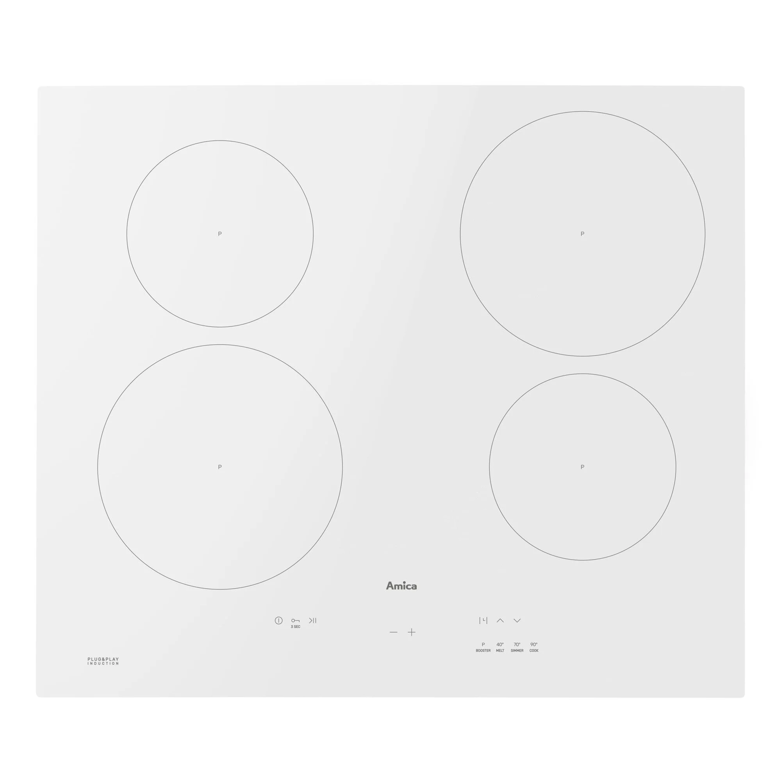 Amica PIDH6140PHTULN 3.0 Indukciós főzőlap - Fehér (21632)