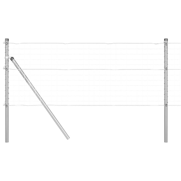 Słupki ogrodzeniowe 26 szt. 32 mm 120 cm Stal ocynkowana