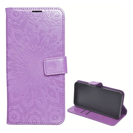 GIGAPACK Flip oldalra nyíló asztali tartós tok kézpánttal Xiaomi Redmi Note 15 Pro Plus 5G mandala mintás lila GP-180713