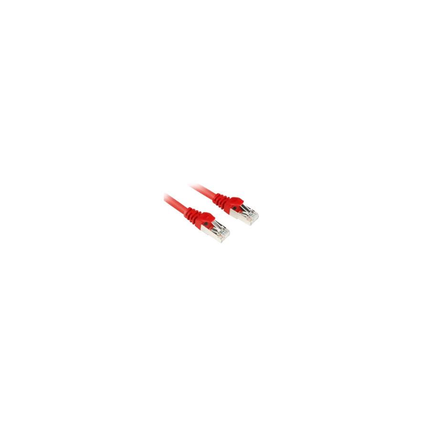 Sharkoon Kabel RJ45 CAT.6 SFTP 0,25m      rot