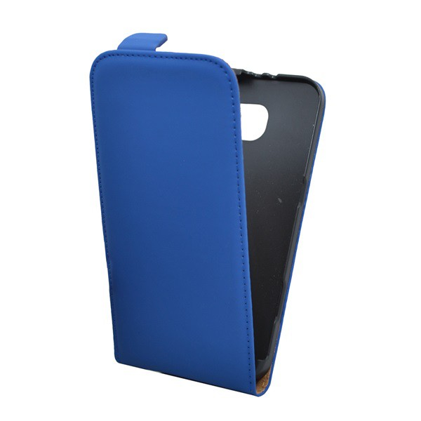 Tok álló, bőr hatású (FLIP, lefelé nyíló, szilikon tartó) KÉK [Samsung Galaxy S6 (SM-G920)] (5996457529971)
