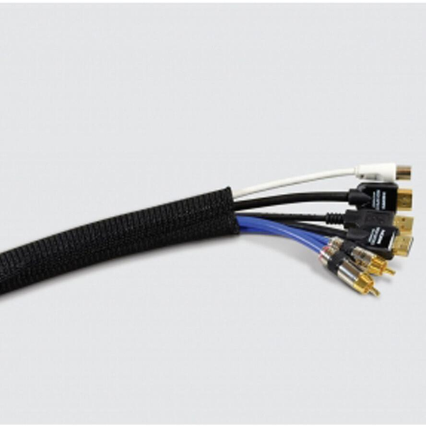 LTC Klettrolle Pro Cable Tube 25m zum Bündeln&Ordnen schwarz