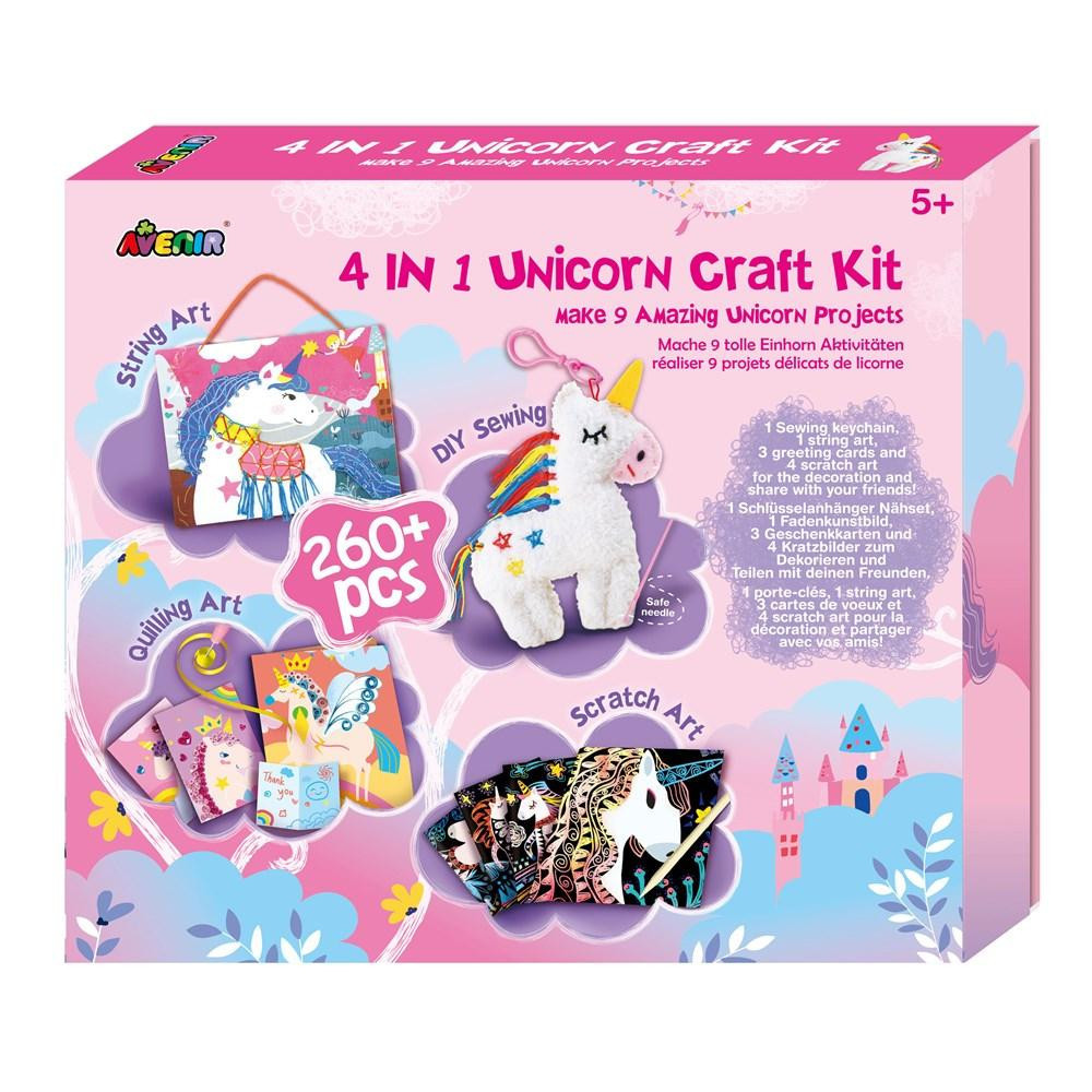 Avenir Kids 4 az 1-ben kreatív készlet - Unikornisok (AVENIRCH201772)