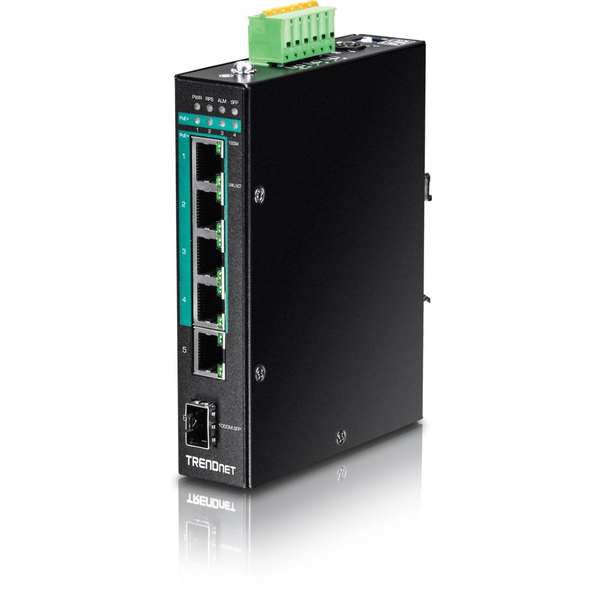 TRENDnet Industrie Switch 6 Port Gbit ManagedL2+ PoE+ Metall