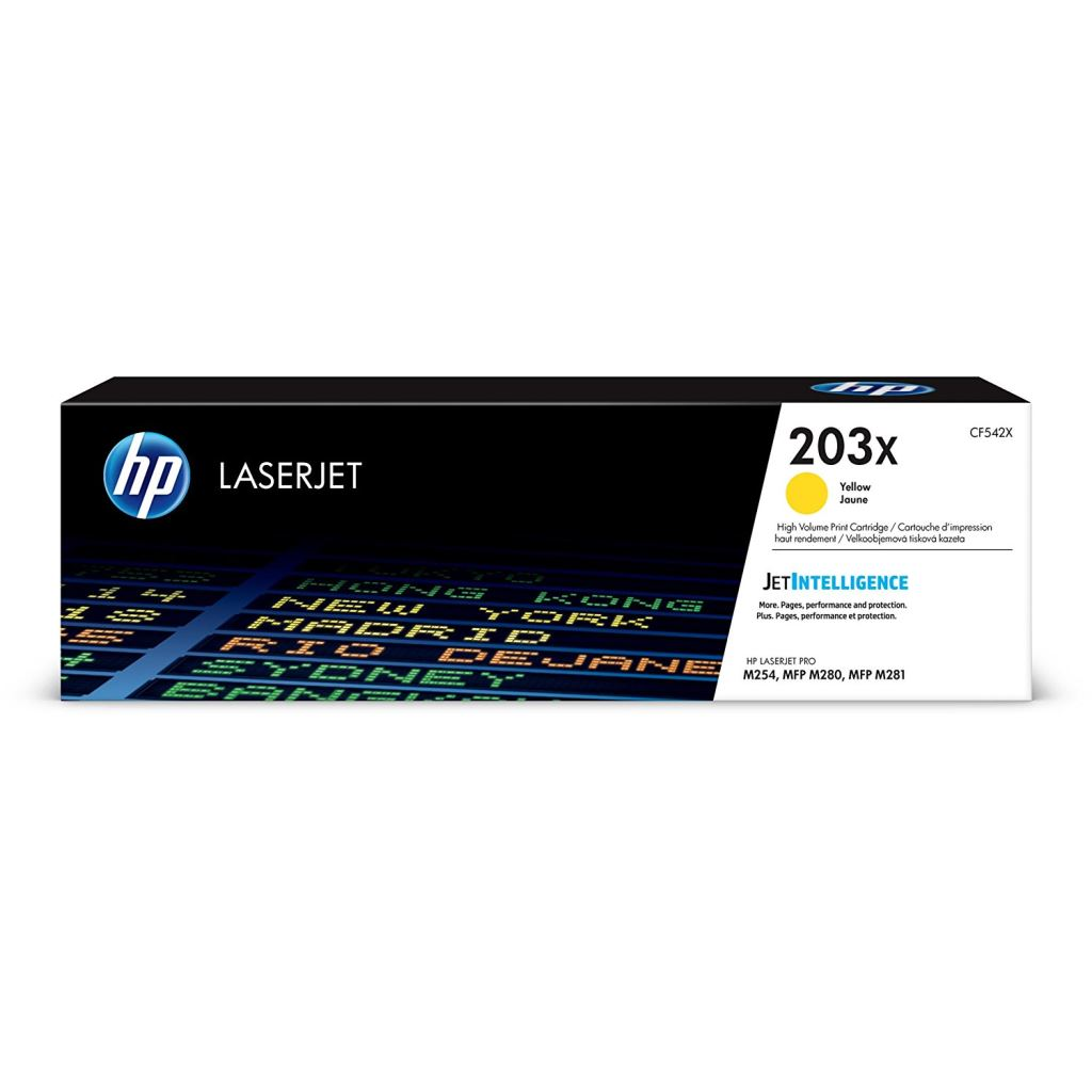 HP LaserJet 203X High Yield Yellow Original Cartridge toner 1 kusov Originál (CF542X)
