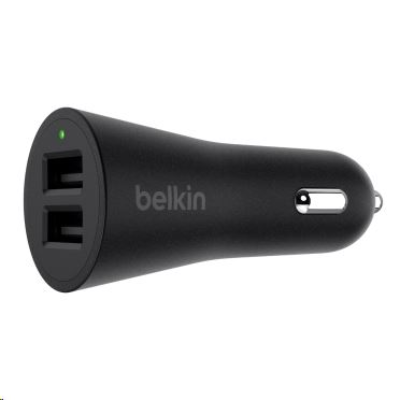 Belkin 4.8A / 24 Watt autós töltő 2 USB port (kábel nélkül) (F8M930btBLK) (F8M930btBLK)