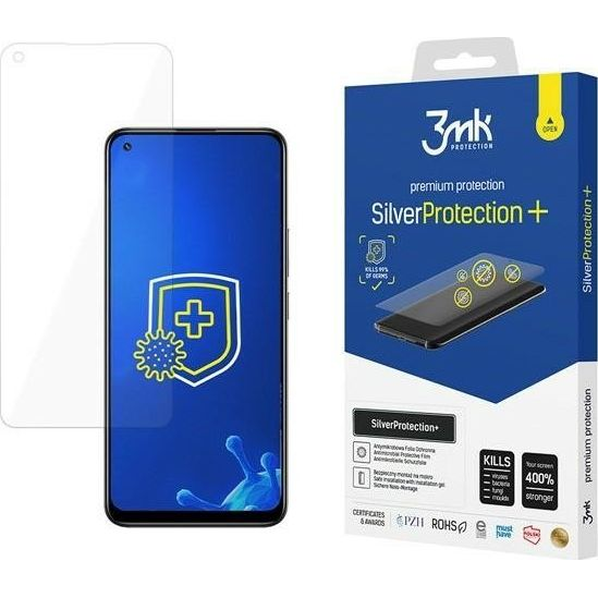 3MK 3MK Silver Protect+ Realme 8 Folia Antymikrobowa montowana na mokro