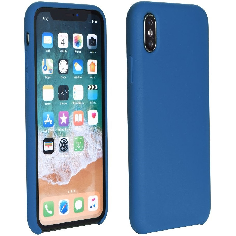 Apple iPhone 11 Pro Max, TPU szilikon tok, Forcell Silicone, sötétkék (85171)