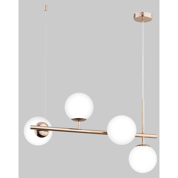 Lampa wisząca Alfa Vinci White lampa wisząca 4-punktowa złota 63083 Alfa