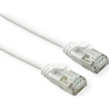 Roline 21.15.1699 RJ45 Hálózati kábel, patchkábel CAT 6A U/UTP 0.30 m Fehér Árnyékolatlan, Halogénmentes, Lángálló 1 db