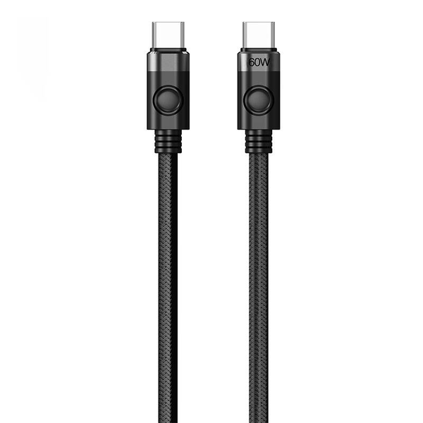 Orico CDX-60CC 60W USB-C apa - USB-C apa 2.0 Adat és töltő kábel 1m - Fekete