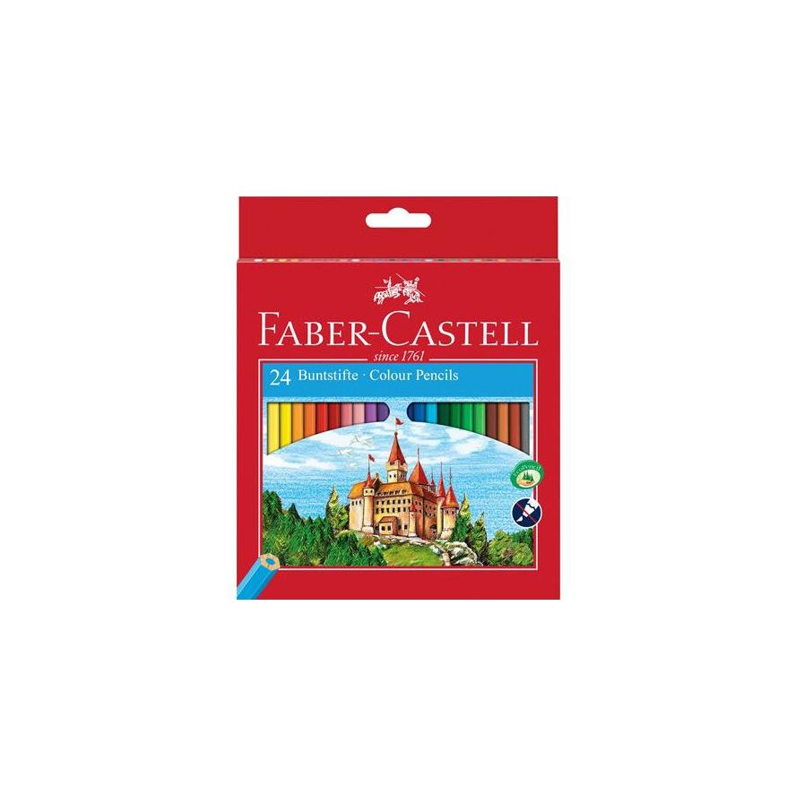 Faber-Castell Classic Hatszögletű Színes ceruza készlet - 24 különböző szín (120124)