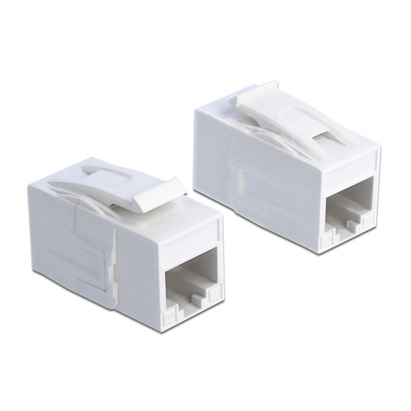 Keystone modul s RJ45 zásuvkou na RJ45 zásuvku Cat.6A UTP Delock 86299