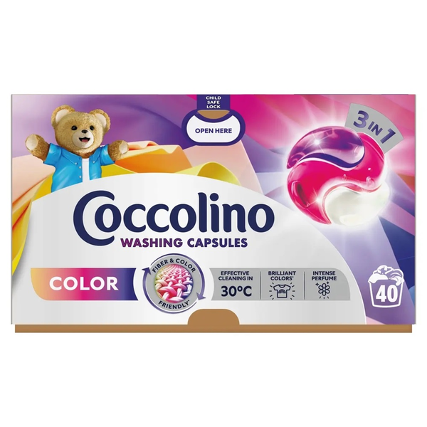 Coccolino Mosókapszula 40 db/doboz  Color 3in1 Care (15630)