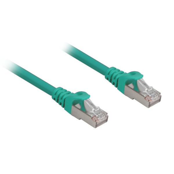 Sharkoon hálózati kábel RJ45 CAT.6a SFTP LSOH zöld 10,0m - Halogénmentes (4044951018635)