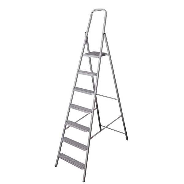 Eurogold Steel Home 7 lépcsős összecsukható fém létra (217)