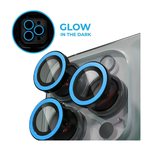 XPRO™ Luminous Prémium Kameravédő Üveg Apple iPhone 16 Pro / Apple iPhone 16 Pro Max készülékhez - Kék