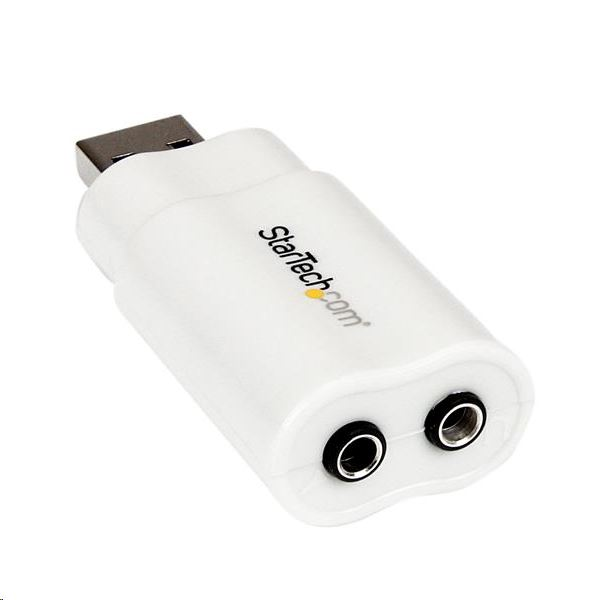 StarTech.com 2.0 USB külső hangkártya fehér (ICUSBAUDIO) (ICUSBAUDIO)