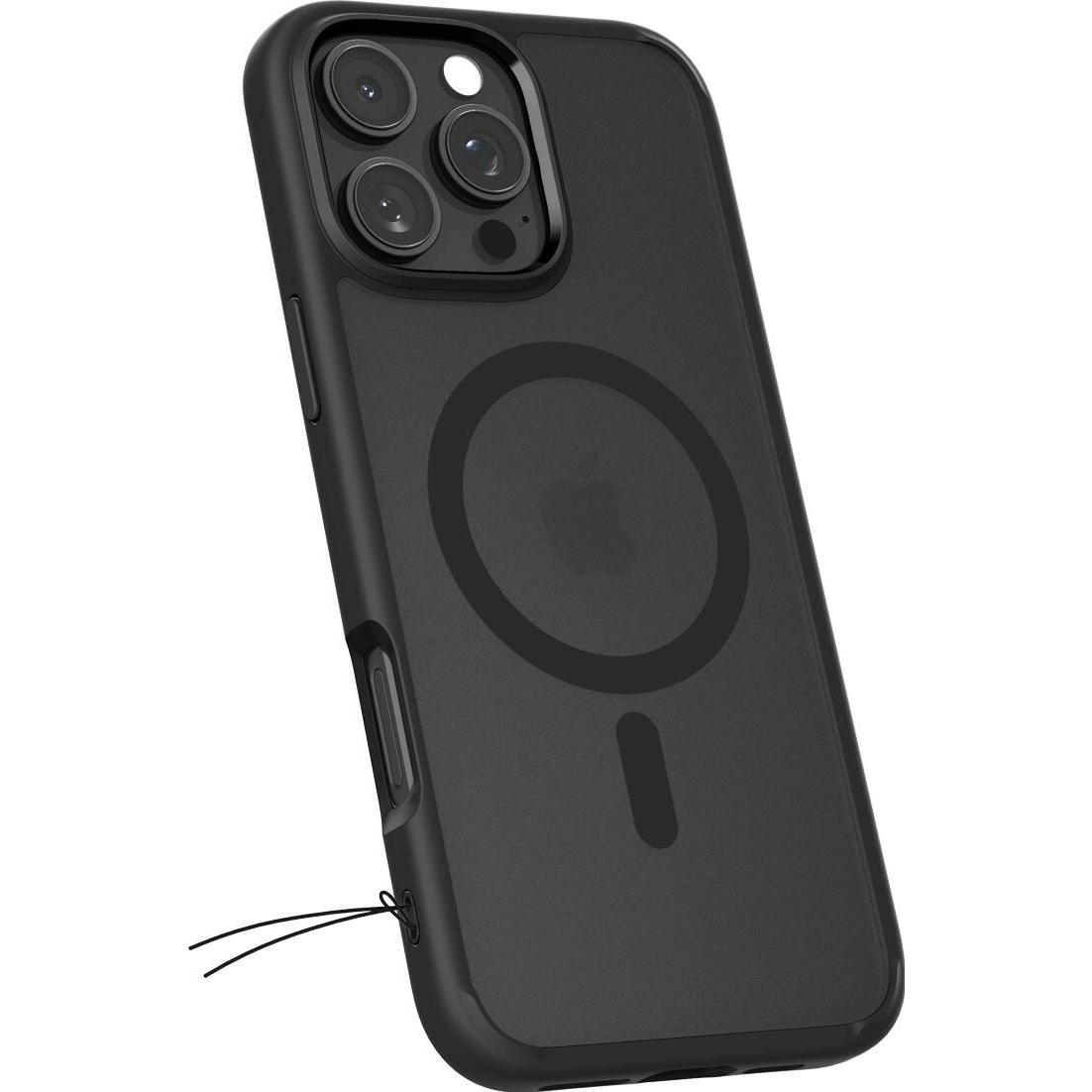 Spigen Ultra Hybrid MagFit Frost iPhone 16 Pro tok füstszínű-fekete (ACS08134) (ACS08134)