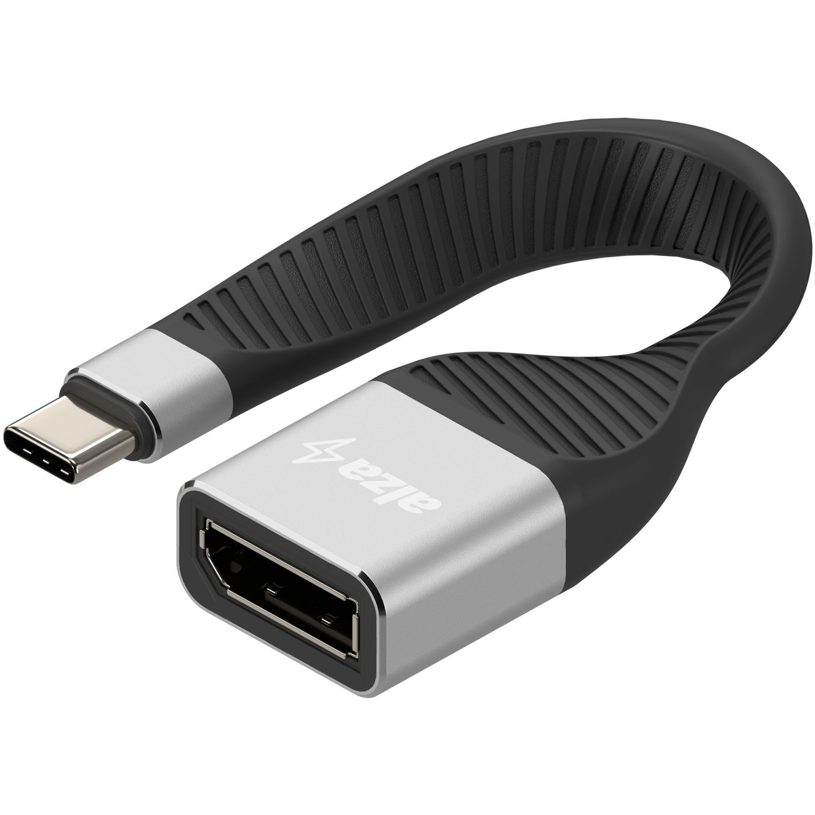 AlzaPower FlexCore USB-C 3.2 Gen 2 (M) to DisplayPort (F) fekete (APW-ADTCDP01B)