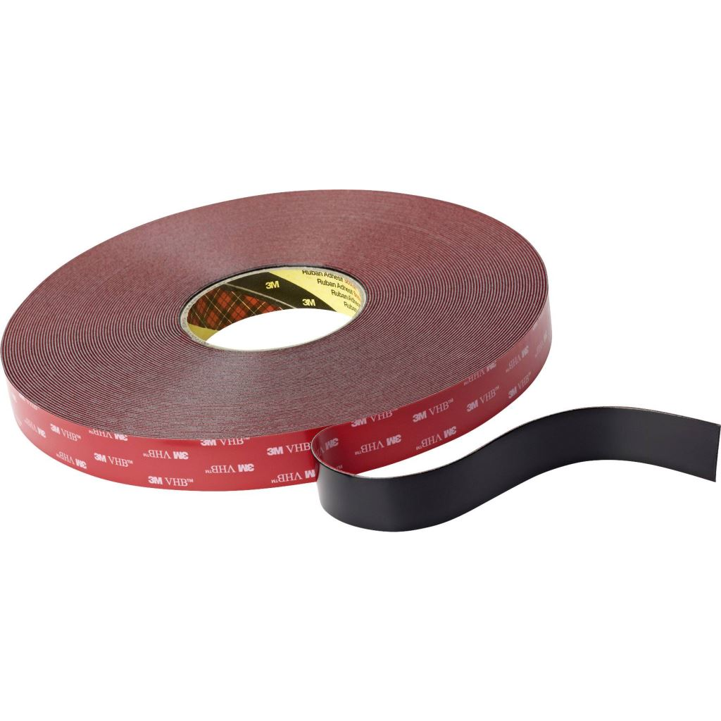 3M VHB 5925F/2533 ragasztószalag, fekete, 33 m x 25 mm (5925F/2533)