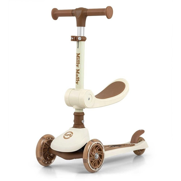 Hulajnoga Milly Mally Fuzzy Classic Beżowy